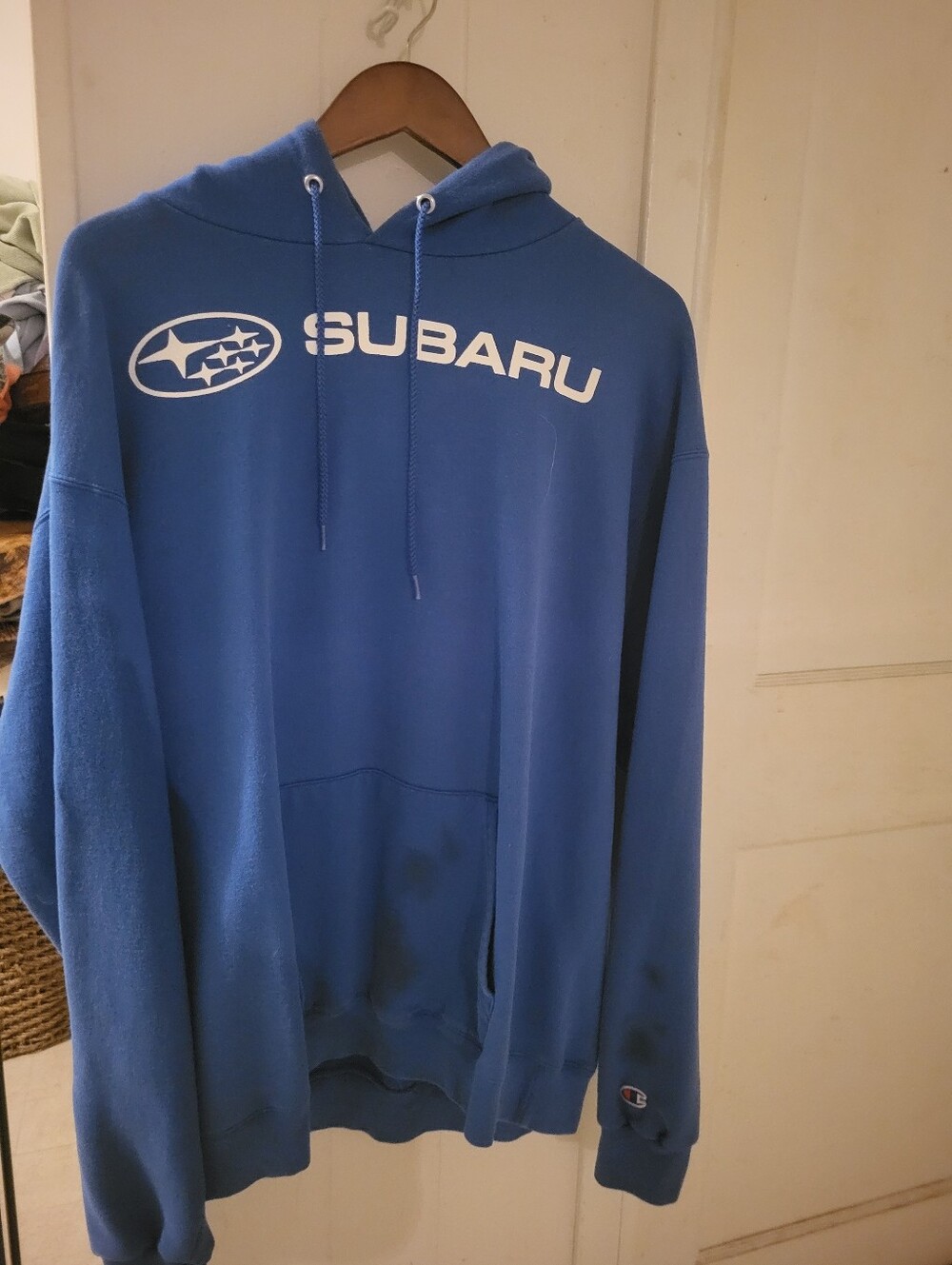Men’s Distressed Subaru Hoodie
